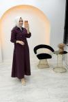 Melina Etekli Takım Mürdüm