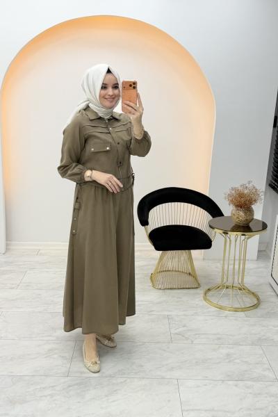 Melina Etekli Takım Sütlü Kahve