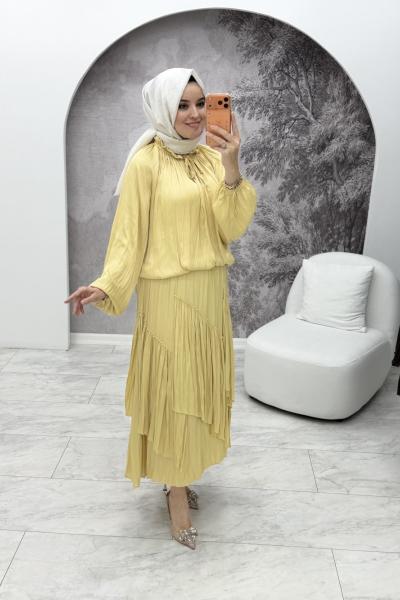 Riva Kraş Etekli Takım Sarı