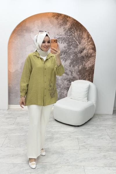 Mira Gömlek Yağ Yeşili