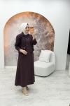 Lalin Ceketli Elbise Mürdüm