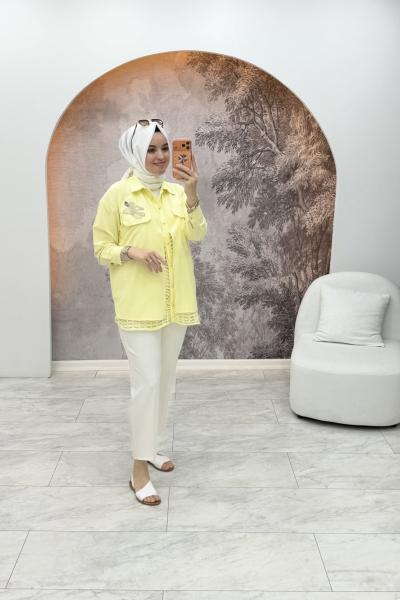 Kelebek Gömlek Sarı