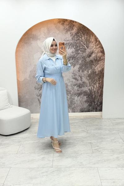Mislina Elbise Mavi