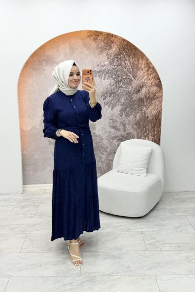İzelin Elbise Lacivert