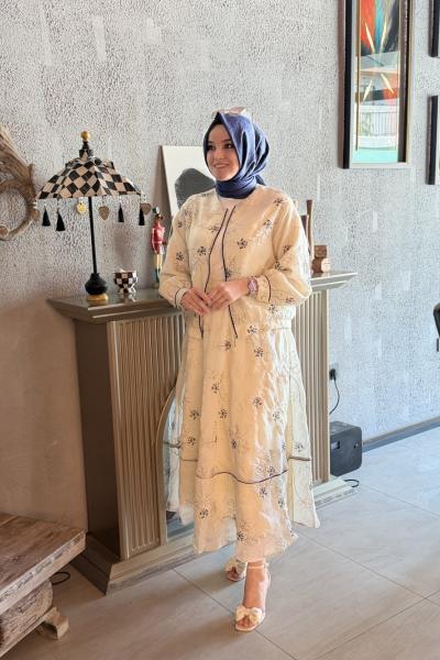 Elay Etekli Takım Bej