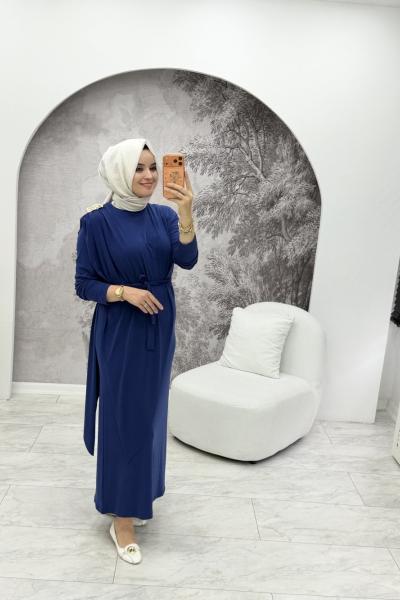 Merwish Liva Elbise Lacivert
