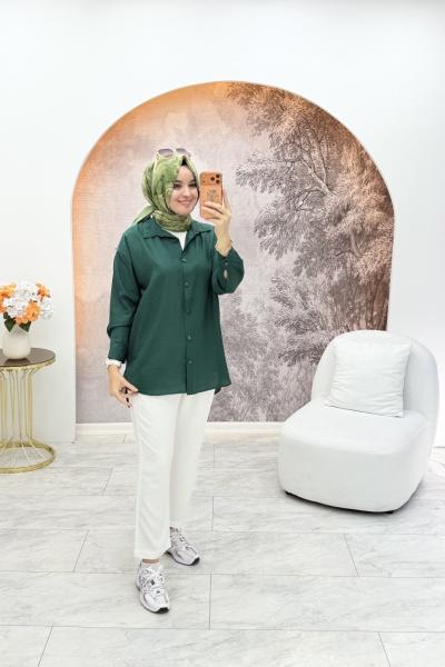 Alvera Gömlek Zümrüt