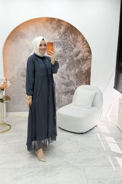 Cerya İthal Elbise Antrasit
