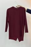 Asimetrik Tunik Bordo