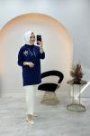 Palmiye Tunik Mavi