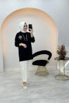 Palmiye Tunik Siyah