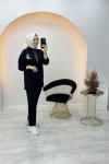 Ece Kuş Detaylı Takım Siyah