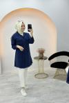 Enstore Püskül Detaylı Gömlek Lacivert