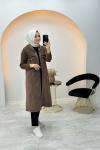 İthal Eskitme Kap Kahverengi