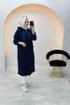 Kıvırcık Kaşe Kap Lacivert