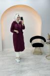 Kıvırcık Kaşe Kap Bordo