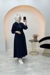 Marcha Poplin Elbise Siyah