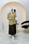 Merwish Retro Gömlek Camel