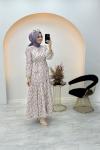 Merwish Sümbül Elbise Lila