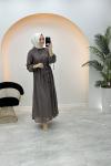Mimoza Elbise Kahverengi