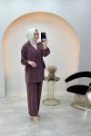 Noshe Ceket Takım Mürdüm