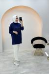 Pırıl Tunik Saks Mavisi