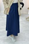 Poplin Basic Etek Lacivert