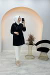 Selinada Tasarım Güpür Kap Siyah