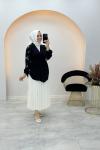 Taşlı Kimona Siyah