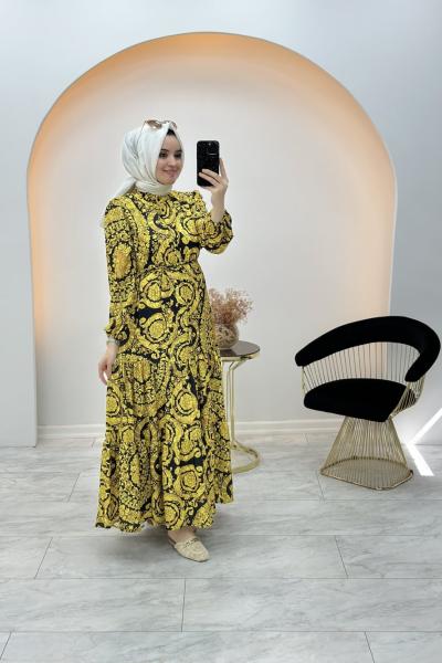 Merwish Yaz Elbise Sarı
