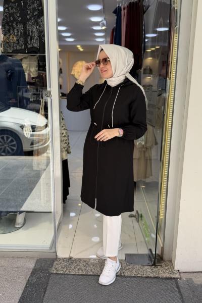 Beli Büzgülü Kap Siyah