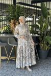 Merwish Aden Elbise Kahverengi
