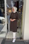 Beli Büzgülü Kap Kahverengi