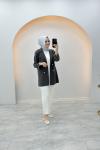 Qupra Blazer Ceket Antrasit
