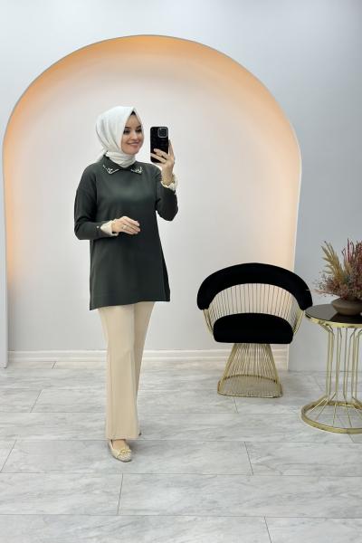 Prenses Tunik Haki
