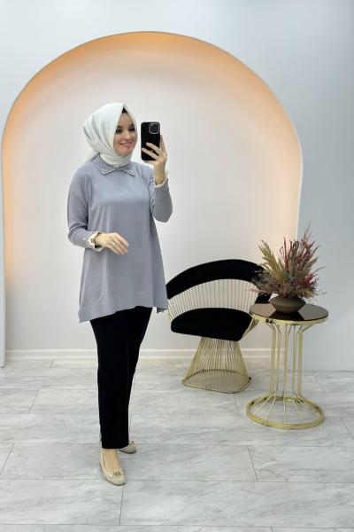 Prenses Tunik Gri