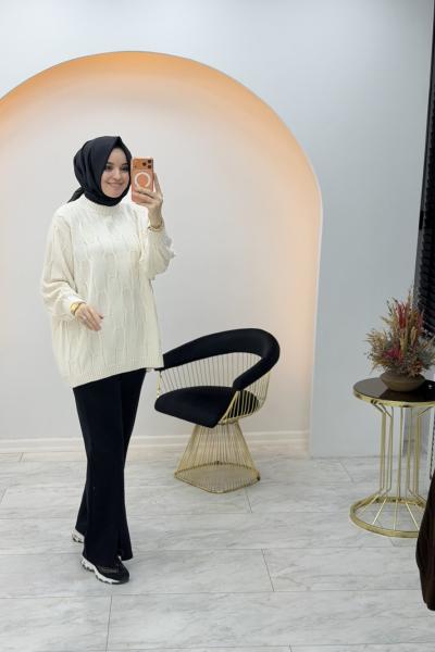 Sevda Triko Tunik Ekru