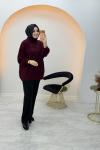 Sevda Triko Tunik Bordo