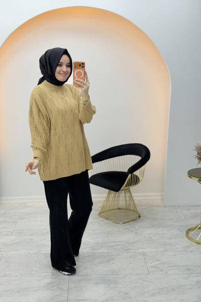 Sevda Triko Tunik Camel