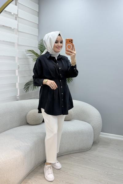 Nehir Gömlek Siyah