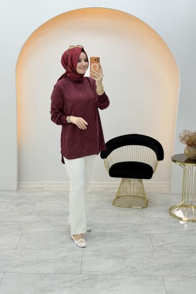 Noshe Simay Tunik Bordo