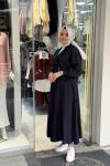 Eleni Etekli Takım Lacivert