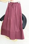Merwish Poplin Etek Bordo