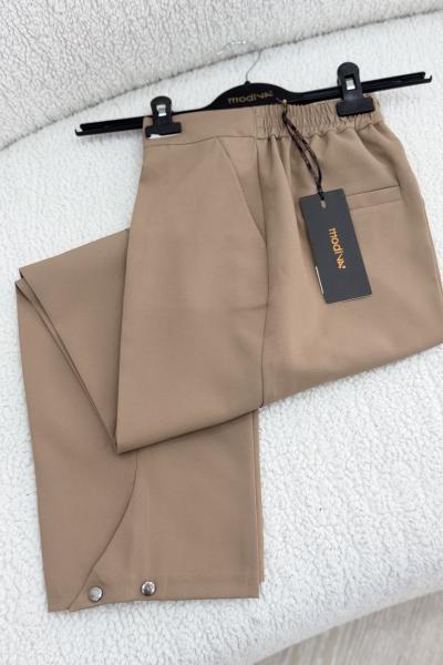 Modiva Zımba Detaylı Pantolon Camel