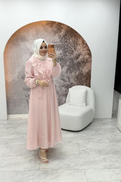 Zümra Elbise Pembe
