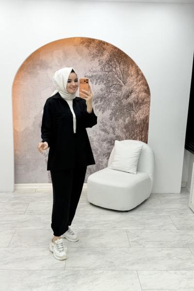 Mango Takım Siyah