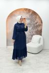 Özgül Elbise Lacivert