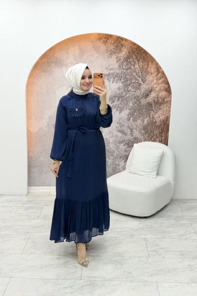 Özgül Elbise Lacivert