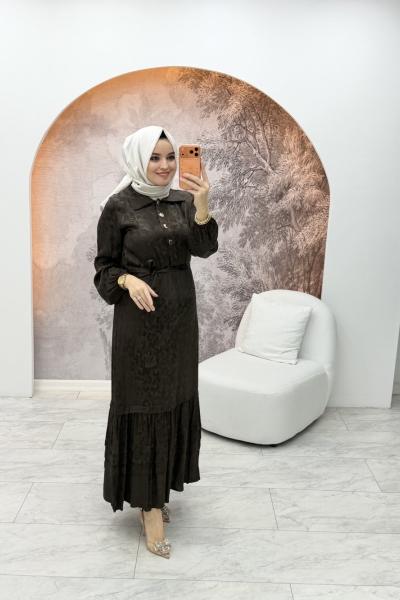 Nazen Elbise Kahverengi