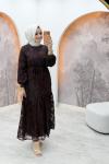 Funda Elbise Kahverengi